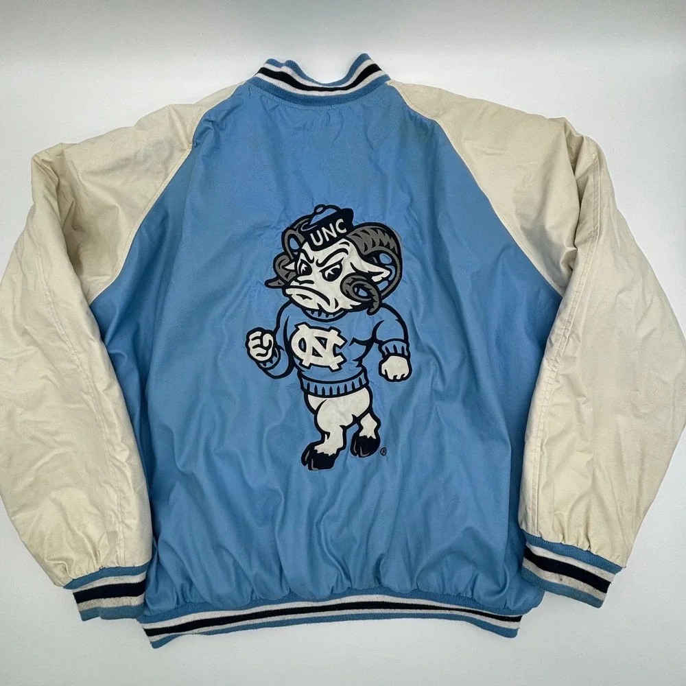Vintage Steve & Barrys UNC Tar Heels Letterman Varsity Jacket XL University - Picture 4 of 16